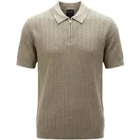 Armani Exchange für Herren. XM002438AF22249U6229 Polo-Strick Winter Zweig beige (M), Lässig, Baumwolle, Kurzarm