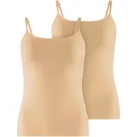 Falke Top Daily Comfort Damen Camel (2er-Pack)-XXL