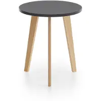 Ebuy24 Karin Couchtisch Beistelltisch Kiefer Nachbildung, schwarz.