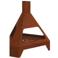 vidaXL Feuerstelle Rostoptik 50 x 43 x 52 cm Wetterfeststahl