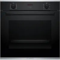 Bosch HBA234BB3 - Serie 4 Backofen mit 5 Jahre Garantie, Schwarz, 3D Heissluft, 60 x 60 cm