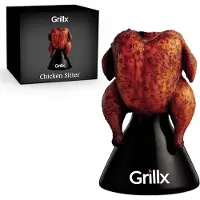 GrillX Beer Can Chicken Sitter - BBQ und Ofen - Bierhähnchen - Kamado - Grill