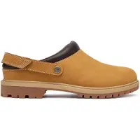 Timberland für Damen. TB0A2PSB7541 Clogs aus Premium-Leder braun (36 W), Wohnung, Klettverschluss, Lässig