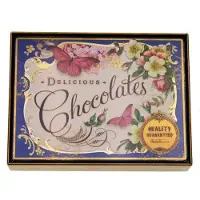 Meander Dekorative Dose Chocolates delicious vlinder Blau 14,8x11,2x4cm