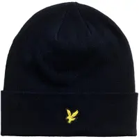 Lyle & Scott Beanie Wool Blend Navy
