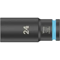 Wera 8790 C Impaktor Deep Steckschlüsseleinsatz mit 1/2"-Antrieb Cyan