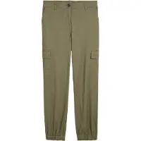 Bonprix Cargohose aus Baumwolle mit Elasthan, lockere Passform, mit Bequembund
