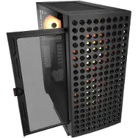 Cougar Airface ECO RGB, Midi-Tower, ohne Netzteil, USB/Audio, ATX, 1x USB-C 3.2 Gen 2, 2x USB 3.0, schwarz