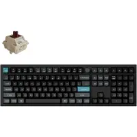 Keychron Q6 Ultra 8K, Volle Größe (100%), Verkabelt & Kabellos, USB + RF Wireless + Bluetooth, Mechanischer Switch, RGB-LED, Schwarz