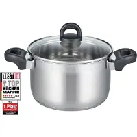 Elo Fleischtopf BASIC "Turmalin", edelstahlfarben, B:25cm H:16cm L:37cm Ø:24cm, Töpfe, Fleischtopf, Öl Dosierringe, Induktion