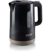 Ariete 2846 Breakfast Wasserkocher 1,7 L mit verdecktem Heizelement und schnurlos, dunkelblau