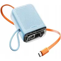 Innostyle Mini-Powerbank 10000 mAh 2x USB-C Typ C 33 W erweiterbares USB-C-Kabel