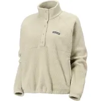 Columbia Women's Jasper Ridge Pebbled Fleece Half Snap safari (348) S