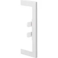 Hager BR65170W9016 Wandanschlussblende zu BR/H/N/A/S 68x170mm OT 80mm aus Stahlblech verkehrsweiß