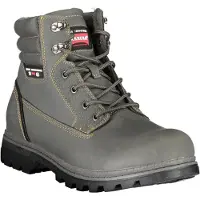 Carrera Herren Schnürstiefelette Grau mit Kontrastdetails und Logo-Design