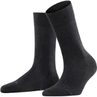 Falke Sensitive London Damen Socken, 39-42, Grau, Uni, Baumwolle
