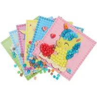 PlayMais Mosaikkarten dekorieren Einhorn
