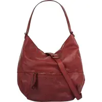 Forty 1100000002199 , Damen, Gr. B/H/T: 35cm x 30cm x 14cm onesize, rot, Leder, leicht glänzend, unifarben, Taschen 1100000002199, echt Leder, Made in Italy