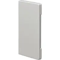 Hager BR6513067035 Endstück schnittkaschierend zu BR/H/N/A 68x130mm Oberteil 80mm hfr in lichtgrau