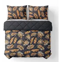 Royal Textile Sleeptime Lazy Bettdecke Luisa Schwarz 200 x 200 Mit Kissenbezüge cm