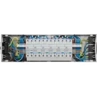 Hager GKEV12SET19 Kleinverteiler für BR-Kanal bestückt mit 3xADA513D + 3xADA510D, Winsta, C-Profil