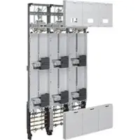 Hager ZL53W8NT Komplettfeld, universZ, 1350x750mm, 3-P., 6ZP, 10 mm2, mit Trennfkt.