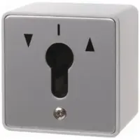 Hager WDE4447 Jalousie-Schlüsseltaster Aufputz für Profil-Halbzylinder Druckguss IP44