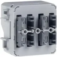 Hager WNT302 Taster BA KNX AP, 1fach, mit Mittelstellung, 2 Schaltpunkte, W.1 IP55
