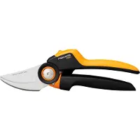 Fiskars X-series Bypass-Gartenschere L P961, Bypass, Kunststoff, Schwarz, Orange, Stahl, Edelstahl, 222 mm