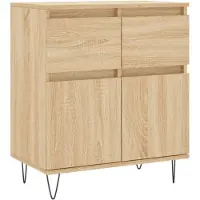 vidaXL Sideboard Sonoma-Eiche 60x35x70 cm Holzwerkstoff