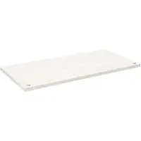 vidaXL Schreibtischplatte Weiß 110x55x2,5 cm Massivholz Kiefer