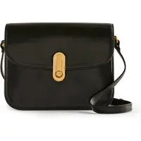 Ted Baker Leder Umhängetasche Schultertasche Kkayli Polished Leather Satchel Bag Black schwarz