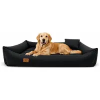 Odol-Plusz Hundebett 120x90cm Hundesofa Hundeliege Hundekissen Hundekorb Katzenbett SCHWARZ