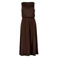 Zero Midikleid "Midikleid mit Schnalle", Damen, Gr. 36, EURO, braun (chocolate plum), Obermaterial: 5% Elasthan EL. 95% Polyester PES., Kleider Midikleid