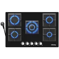 IsEasy Mgbg-775s2 77 Cm Gasglasplatte 5 Brennern