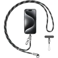 Usams Sj745 60 W Usb-C Auf Usb-C Telefon-Lanyard Mit Ladekabel, 1,2 M, Schwarz