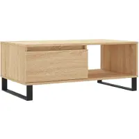 vidaXL Couchtisch Sonoma-Eiche 90x50x36,5 cm Holzwerkstoff