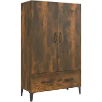 vidaXL Highboard Räuchereiche 70x31x115 cm Holzwerkstoff
