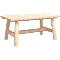 vidaXL Couchtisch 90x50x41 cm Massivholz Fichte
