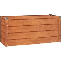 VD Home Furnishing Hochbeet Rostig 100x40x45 cm Cortenstahl