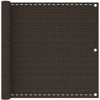vidaXL Balkon-Sichtschutz Braun 90x500 cm HDPE