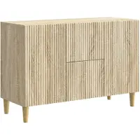 vidaXL Sideboard Sonoma-Eiche 89 x 34,5 x 60 cm Holzwerkstoff