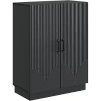 vidaXL Sideboard Schwarz 66 x 34,5 x 87 cm Holzwerkstoff