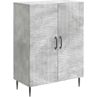 vidaXL Sideboard Betongrau 66 x 34,5 x 89,5 cm Holzwerkstoff