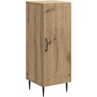 vidaXL Sideboard Artisan-Eiche 33 x 34,5 x 89,5 cm Holzwerkstoff