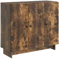 vidaXL Sideboard Räuchereiche 89 x 34,5 x 80 cm Holzwerkstoff