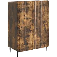 vidaXL Sideboard Geräucherte Eiche 66 x 34,5 x 92 cm Holzwerkstoff