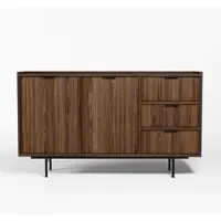 AX Living Nordiva Kommode mit Schublade 150 cm Warmia Walnut Holz Sideboard
