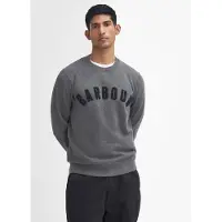 Barbour für Herren. MOL0101 Sweatshirt mit grauem Prep-Logo (L), Lässig, Baumwolle