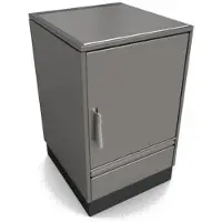 Glutos Küchenherd HH 02 G | metallic| Scharnier rechts | 5,5 kW